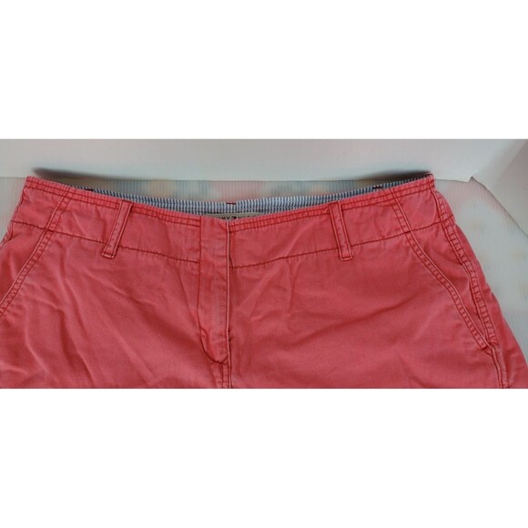 Tommy Hilfiger Shorts Womens Size 16 Coral Pink Chino Mid Rise Khaki VTG Y2K - Picture 2 of 12